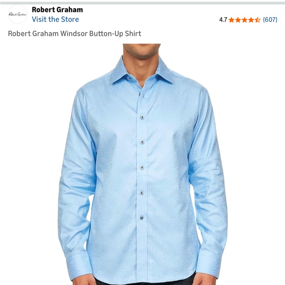 Robert Graham Light Blue Casual Shirt
